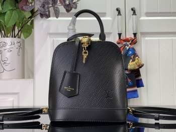 Louis Vuitton M25103 Alma Backpack In Black 15x20x10cm