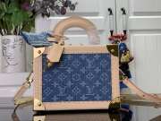 Louis Vuitton M24161 Remix Petite Valise Denim Blue 22.5x17.5x11cm - 1