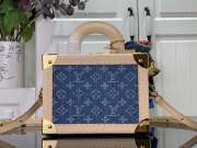 Louis Vuitton M24161 Remix Petite Valise Denim Blue 22.5x17.5x11cm - 5