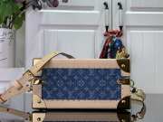 Louis Vuitton M24161 Remix Petite Valise Denim Blue 22.5x17.5x11cm - 4