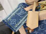 Louis Vuitton M24161 Remix Petite Valise Denim Blue 22.5x17.5x11cm - 2