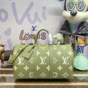 Louis Vuitton M46670 Keepall Bandoulière Bag In Green 45x27x20cm - 1