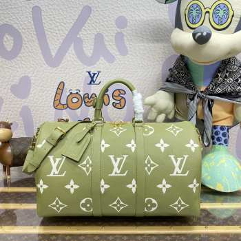 Louis Vuitton M46670 Keepall Bandoulière Bag In Green 45x27x20cm