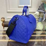 Louis Vuitton M23141 Keepall Bandoulière Bag In Blue 50x29x22cm - 6