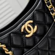 Chanel Hobo Bag Calfskin & Gold-Tone Metal Black 24x6x22cm - 6