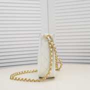 Chanel Hobo Bag Calfskin & Gold-Tone Metal White 24x20x7cm - 6