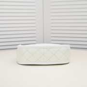 Chanel Hobo Bag Calfskin & Gold-Tone Metal White 24x20x7cm - 4