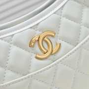 Chanel Hobo Bag Calfskin & Gold-Tone Metal White 24x20x7cm - 2