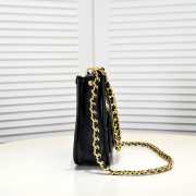 Chanel Hobo Bag Calfskin & Gold-Tone Metal Black 24x20x7cm - 5