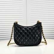 Chanel Hobo Bag Calfskin & Gold-Tone Metal Black 24x20x7cm - 4