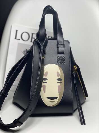 Uubags | Loewe x Spirited Away No Face Kaonashi Hammock Bag Black Ghibli 29x26x14cm