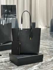 Uubags | YSL Supple East/West Tote Bag In Black 32.5x35x10.5cm - 1