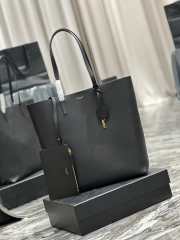 Uubags | YSL Supple East/West Tote Bag In Black 32.5x35x10.5cm - 2