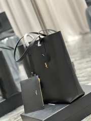 Uubags | YSL Supple East/West Tote Bag In Black 32.5x35x10.5cm - 4