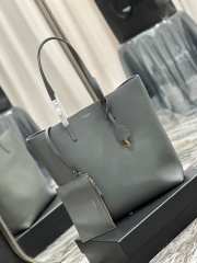 Uubags | YSL Supple East/West Tote Bag In Grey 32.5x35x10.5cm - 4