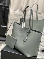 Uubags | YSL Shopping Supple East/West Tote Bag In Grey 38x28x13cm - 2