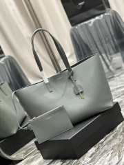 Uubags | YSL Shopping Supple East/West Tote Bag In Grey 38x28x13cm - 3