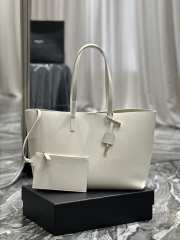 Uubags | YSL Shopping Supple East/West Tote Bag In White 38x28x13cm - 1