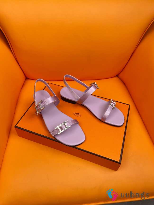 Uubags| Hermes sandal in purple  - 1