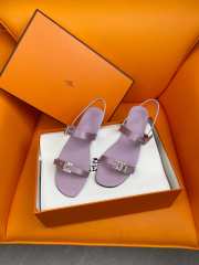 Uubags| Hermes sandal in purple  - 6