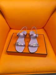 Uubags| Hermes sandal in purple  - 5