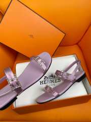 Uubags| Hermes sandal in purple  - 3