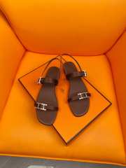 Uubags| Hermes sandal in brown - 6