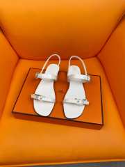 Uubags| Hermes sandal in white - 6