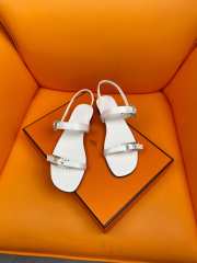 Uubags| Hermes sandal in white - 4