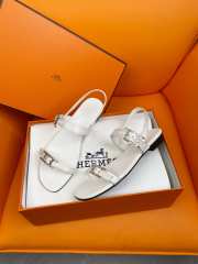 Uubags| Hermes sandal in white - 3