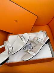 Uubags| Hermes sandal in white - 2