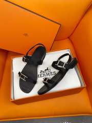 Uubags| Hermes sandal in black - 5