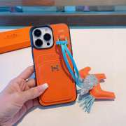 Uubags | Hermes phone case in orange - 5