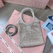 Uubags | Miu Miu Starlight Crystal Mini Tote bag in pink 20x24cm - 3