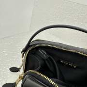 Uubags | Miu Miu leather shoulder bag in black 9.5x18x6.5cm - 2