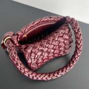 Uubags | Bottega Veneta Kalimero Città bag in soft foulard Intreccio leather barolo 25x18x5.5cm - 4