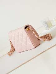 Uubags | Chanel AS4423 Mini Flap Bag In Pink 13.5x20.5x5cm - 2