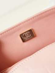 Uubags | Chanel AS4423 Mini Flap Bag In Pink 13.5x20.5x5cm - 5