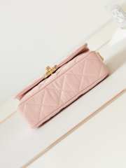 Uubags | Chanel AS4423 Mini Flap Bag In Pink 13.5x20.5x5cm - 6