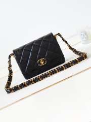 Uubags | Chanel AS4423 Mini Flap Bag In Black 13.5x20.5x5cm - 1