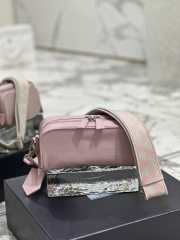 Uubags | Prada nappa antique leather multi-pocket shoulder bag pink 23x10x8cm - 2