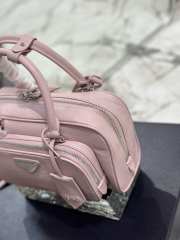 Uubags | Prada antique nappa leather multi-pocket top-handle bag pink 24.5x14x8cm - 6