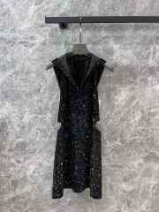 Uubags | YSL Sparkly Black Dress With Hood - 4