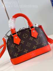 Uubags | Louis Vuitton M82717 Nano Alma Monogram Canvas/ Orange Bag 18x12x8cm - 1