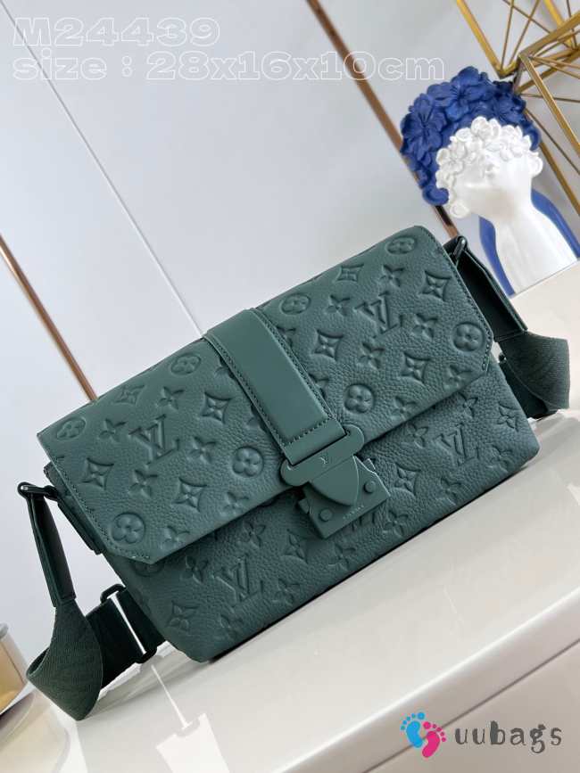 Uubags | Louis Vuitton M24439 New S-Cape Messenger Bag In Forest Green 28x16x10cm - 1