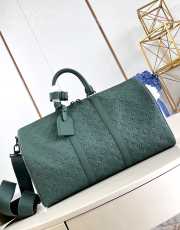 Uubags | Louis Vuitton M24440 Keepall Bandoulière In Forest Green 50x29x23cm - 1