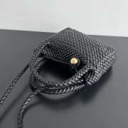 Uubags | Bottega Veneta Mini Tosca Black Leather Bag 20x15.5x7cm - 5