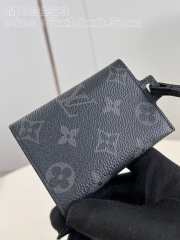 Uubags | Louis Vuitton M83153 New Card Holder Necklace In Black 7.6x10x0.5cm - 4