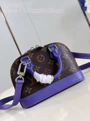 Uubags | Louis Vuitton M82717 Nano Alma Monogram Canvas/ Purple Bag 18x12x8cm - 6