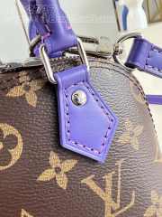 Uubags | Louis Vuitton M82717 Nano Alma Monogram Canvas/ Purple Bag 18x12x8cm - 4